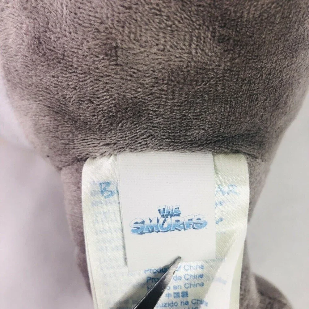 Build A Bear Naughty Boy Hackus Smurf Plush BABW Stuffed Toy Doll Gray 13” Movie